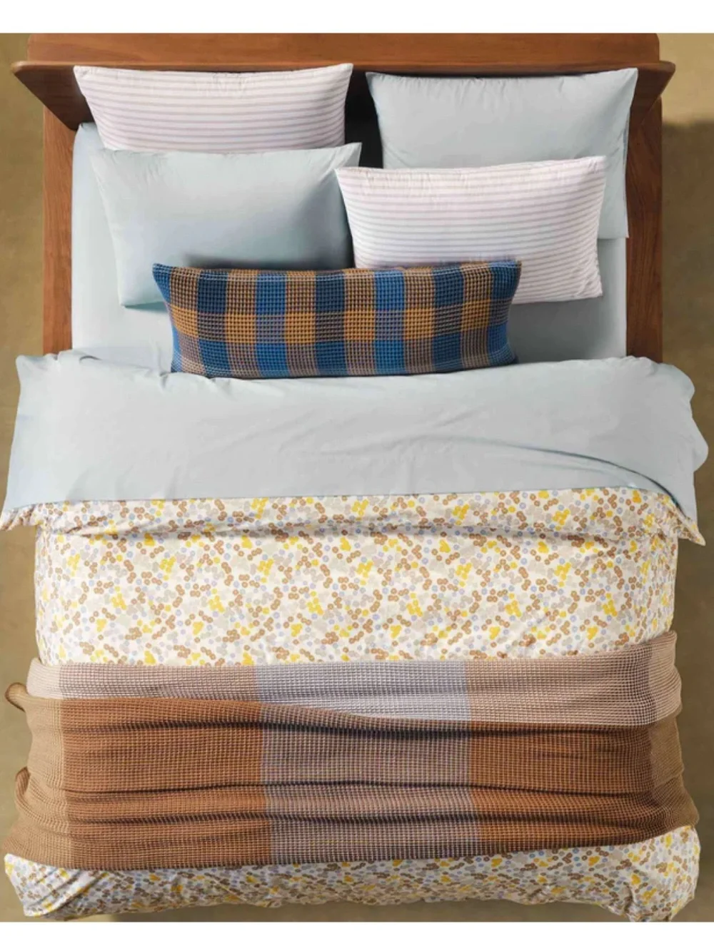 Brooklinen Classic Percale Core Sheet Set Blue Frost Queen COR-Q219
